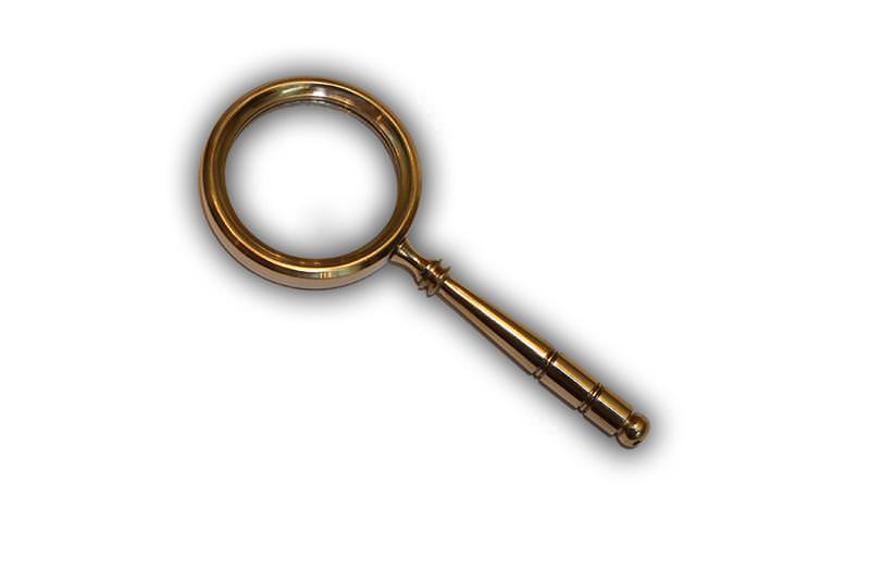 Real Brass Magnifying Glass Gift Item - TOPHATTER'S ARMORY DEALS Collectible Weapons - Tophatter Daily Deals