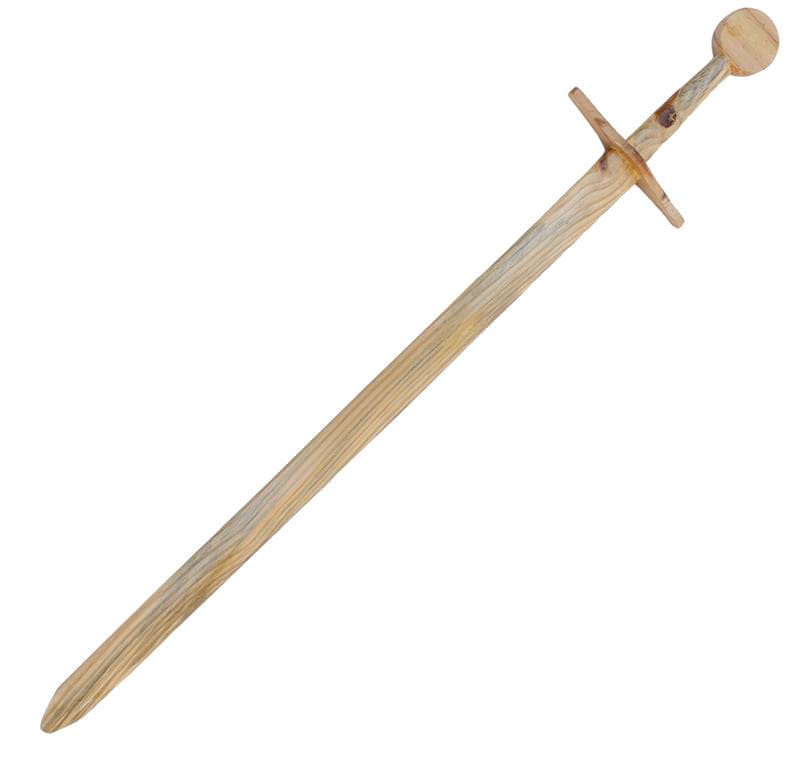 Excalibur Wooden Practice Medieval Sword 42 Inhces Overall - TOPHATTER'S ARMORY DEALS Collectible Weapons - Tophatter Daily Deals