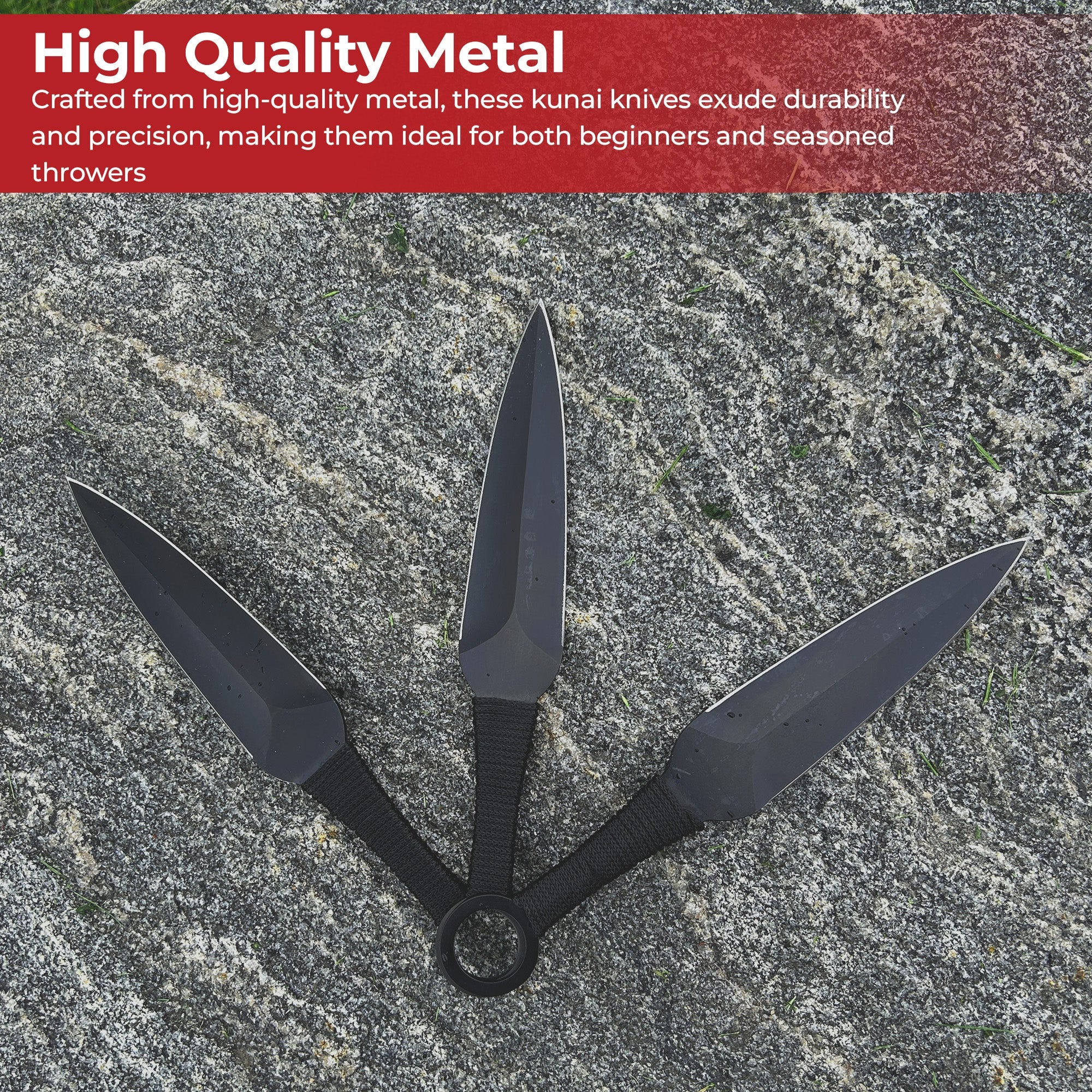 Serpent Strike Throwing Black Kunai Set Throwing Knife - Tophatter Daily Deals