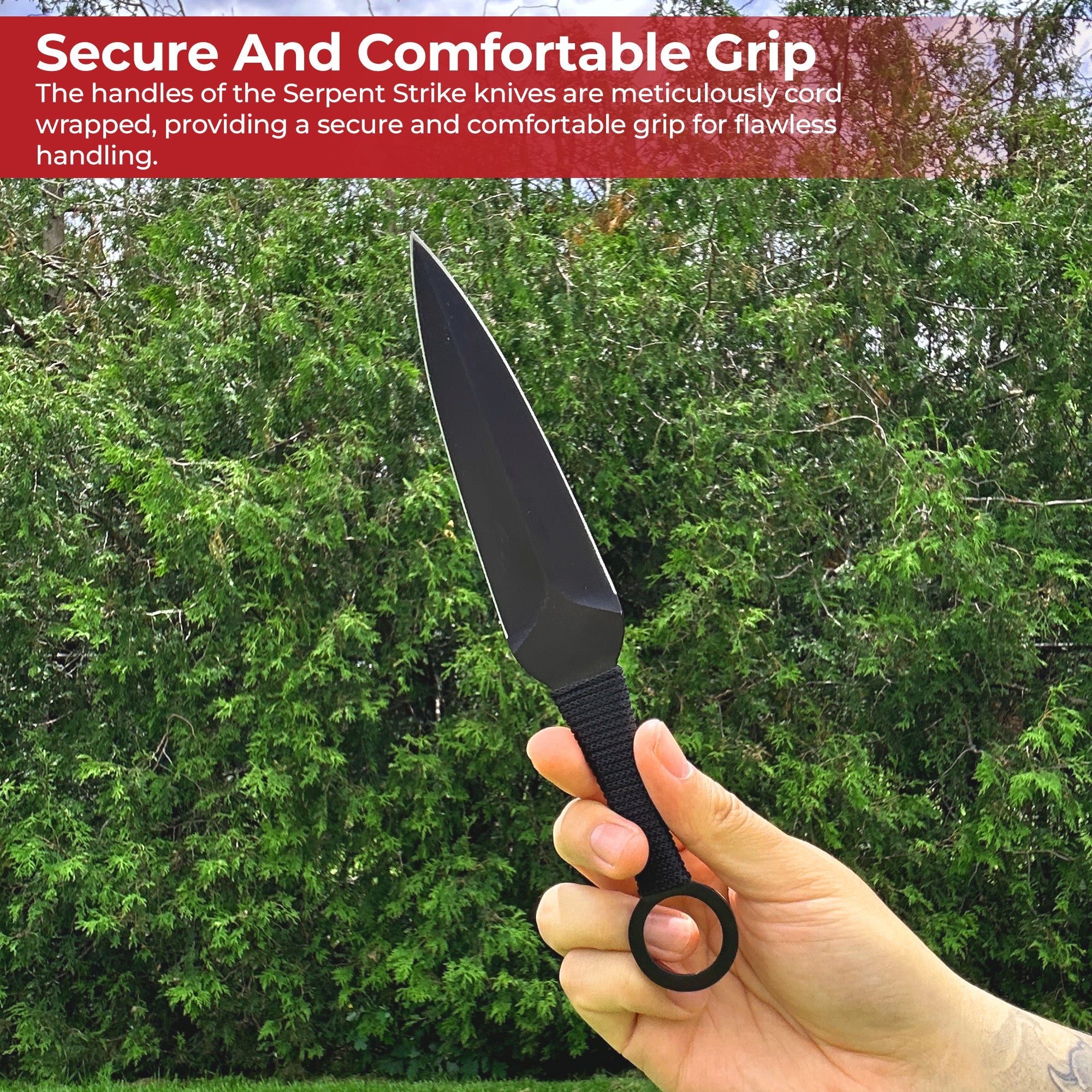 Serpent Strike Throwing Black Kunai Set Throwing Knife - Tophatter Daily Deals
