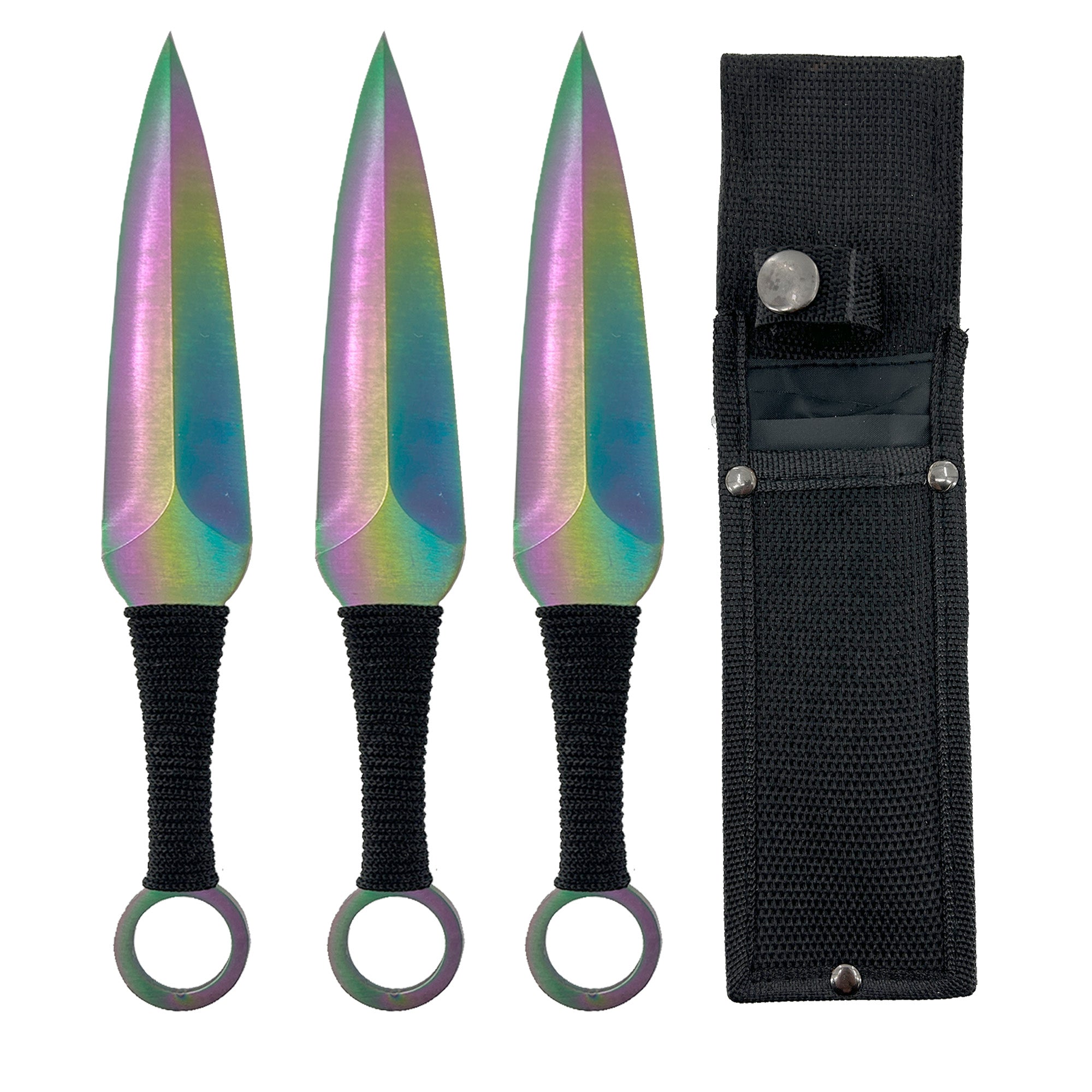 Serpent Strike Throwing Rainbow Kunai Set Throwing Knife - Tophatter Daily Deals