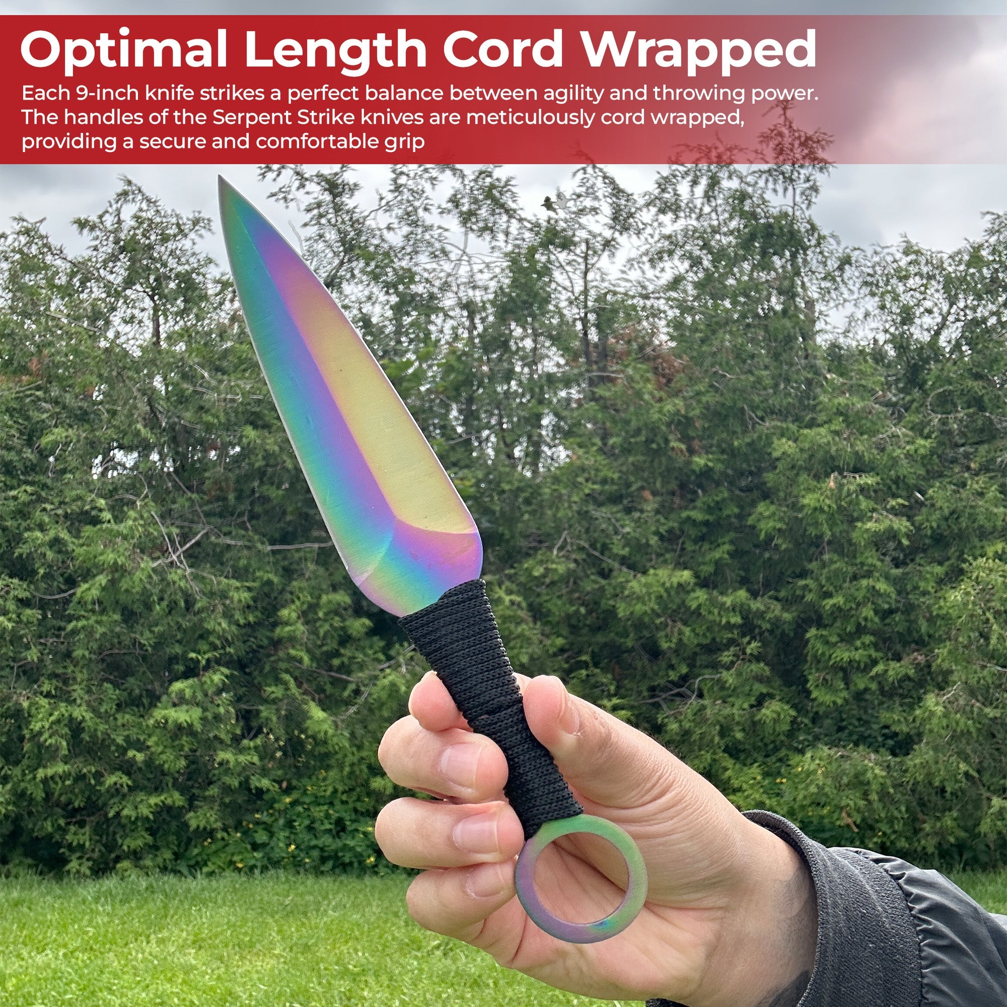 Serpent Strike Throwing Rainbow Kunai Set Throwing Knife - Tophatter Daily Deals