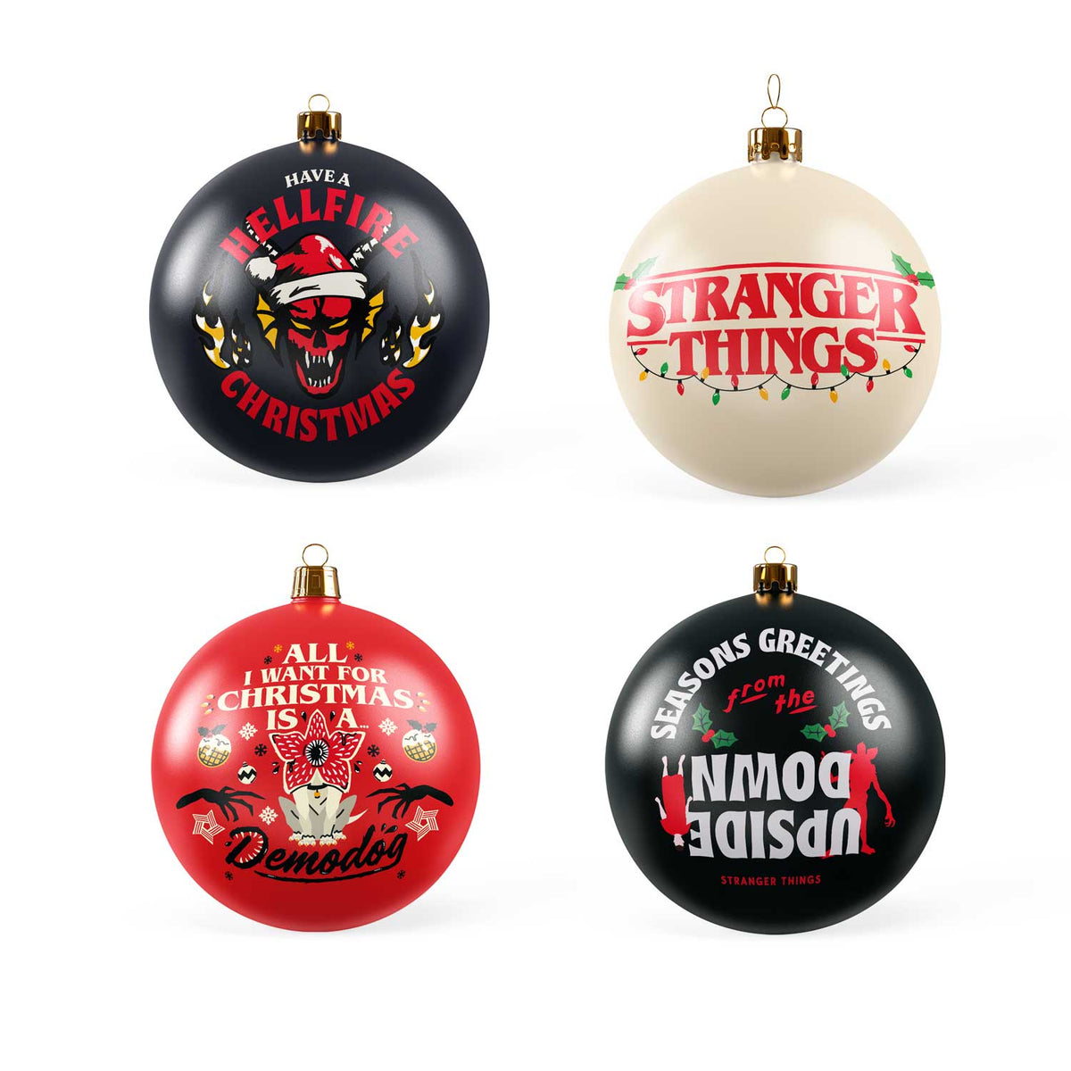 Stranger Things - Christmas Baubles (Set of 4)