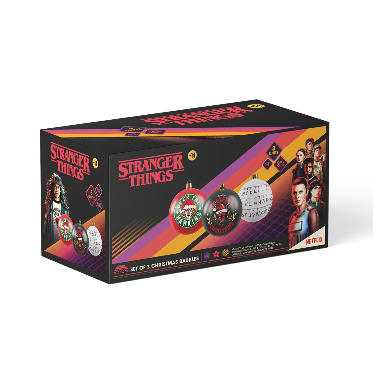 Stranger Things - Christmas Baubles (Set of 4)