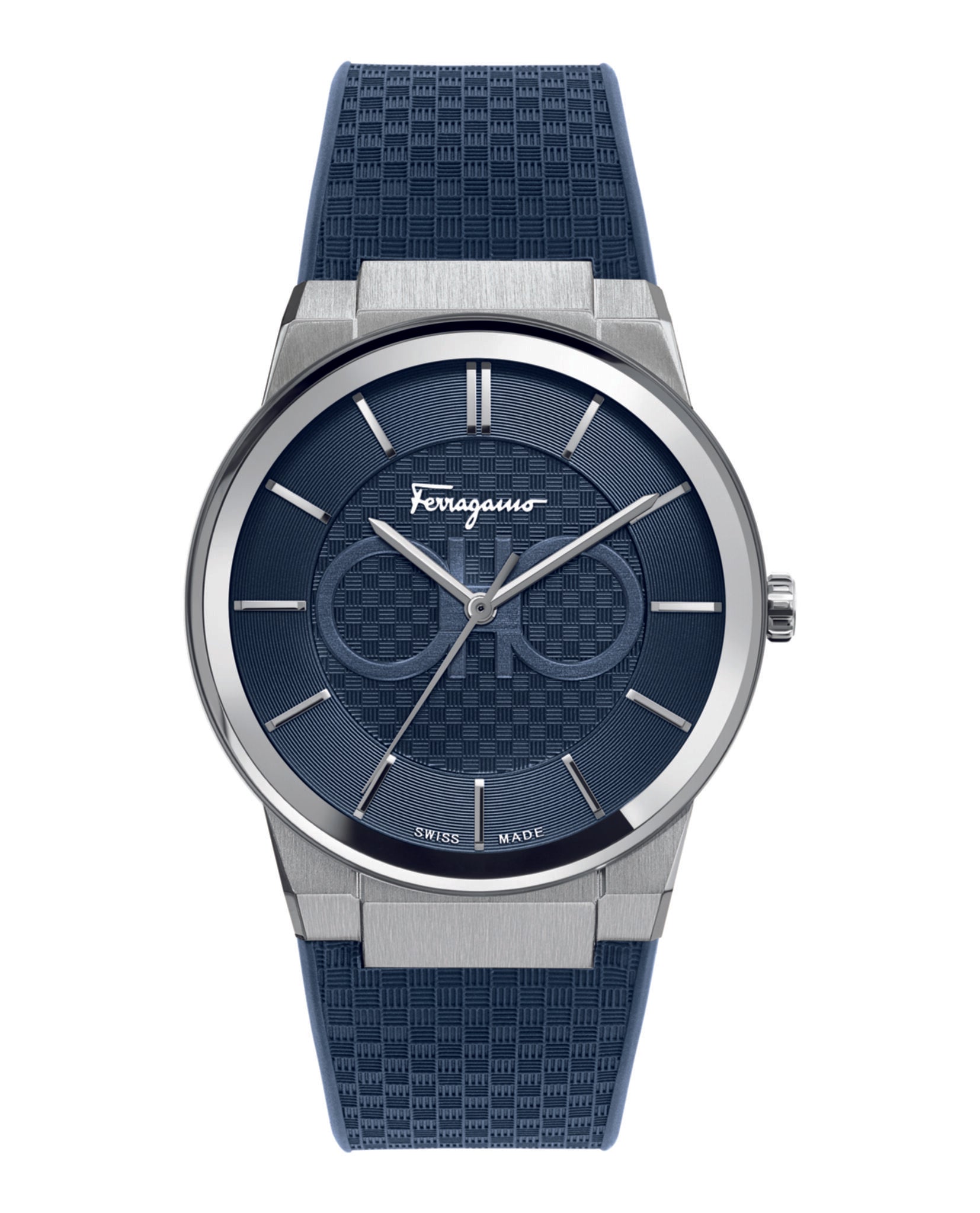 Ferragamo Sapphire Silicon Watch Stainless Steel Watches - Tophatter Daily Deals