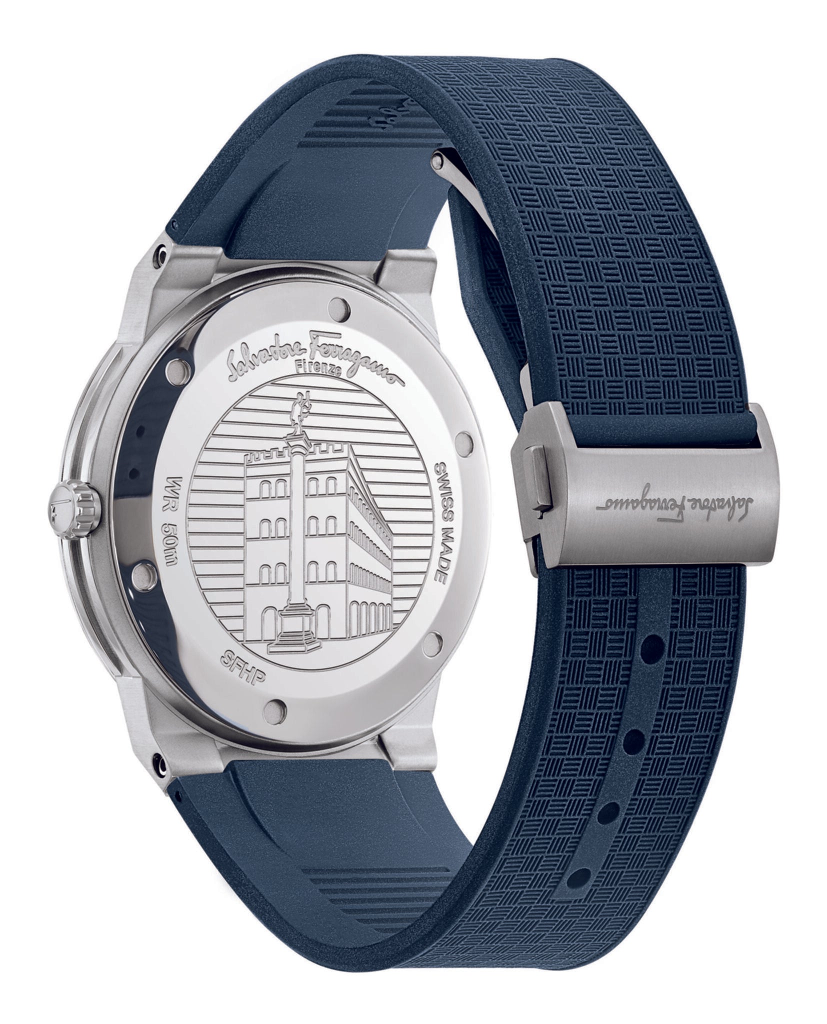Ferragamo Sapphire Silicon Watch Watches - Tophatter Daily Deals