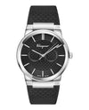 Ferragamo Sapphire Silicone Watch Stainless Steel Watches - Tophatter Daily Deals