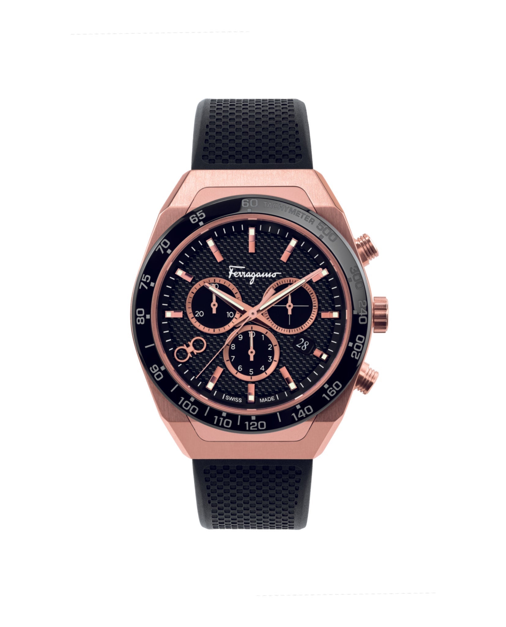 Ferragamo SLX Chronograph Watch Rosegold Watches - Tophatter Daily Deals