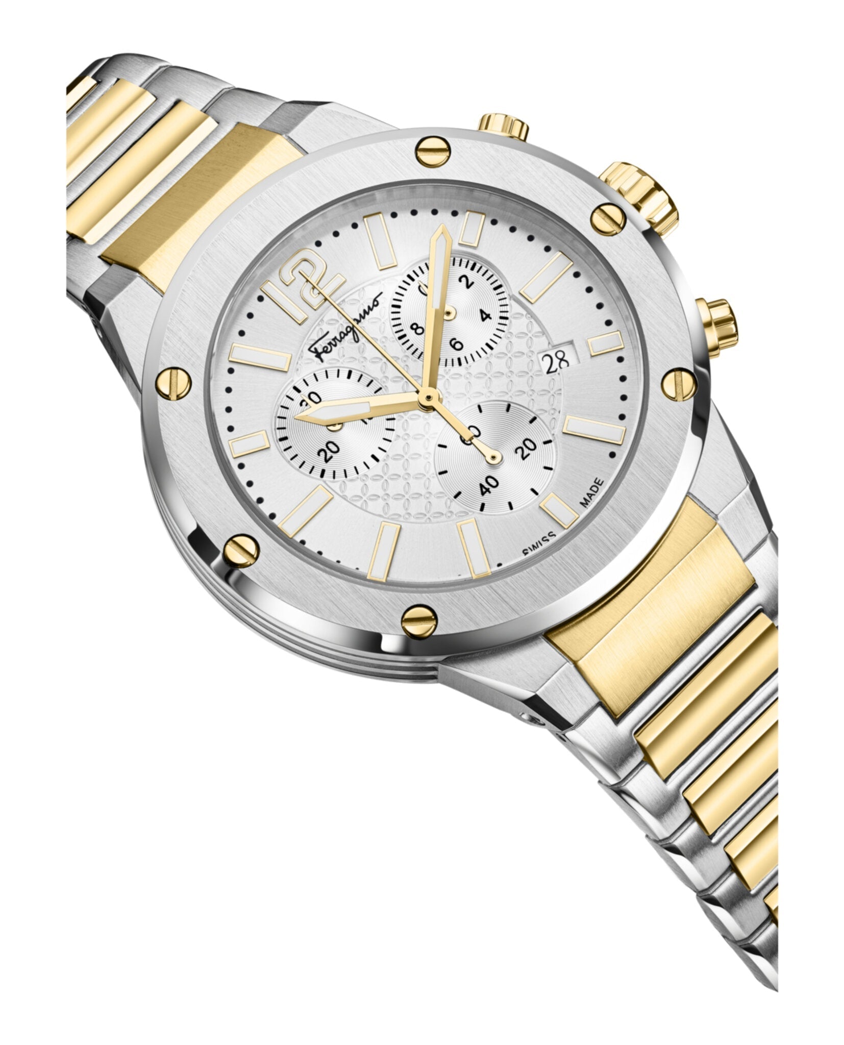 Ferragamo F-80 Chrono Bracelet Watch Watches - Tophatter Daily Deals