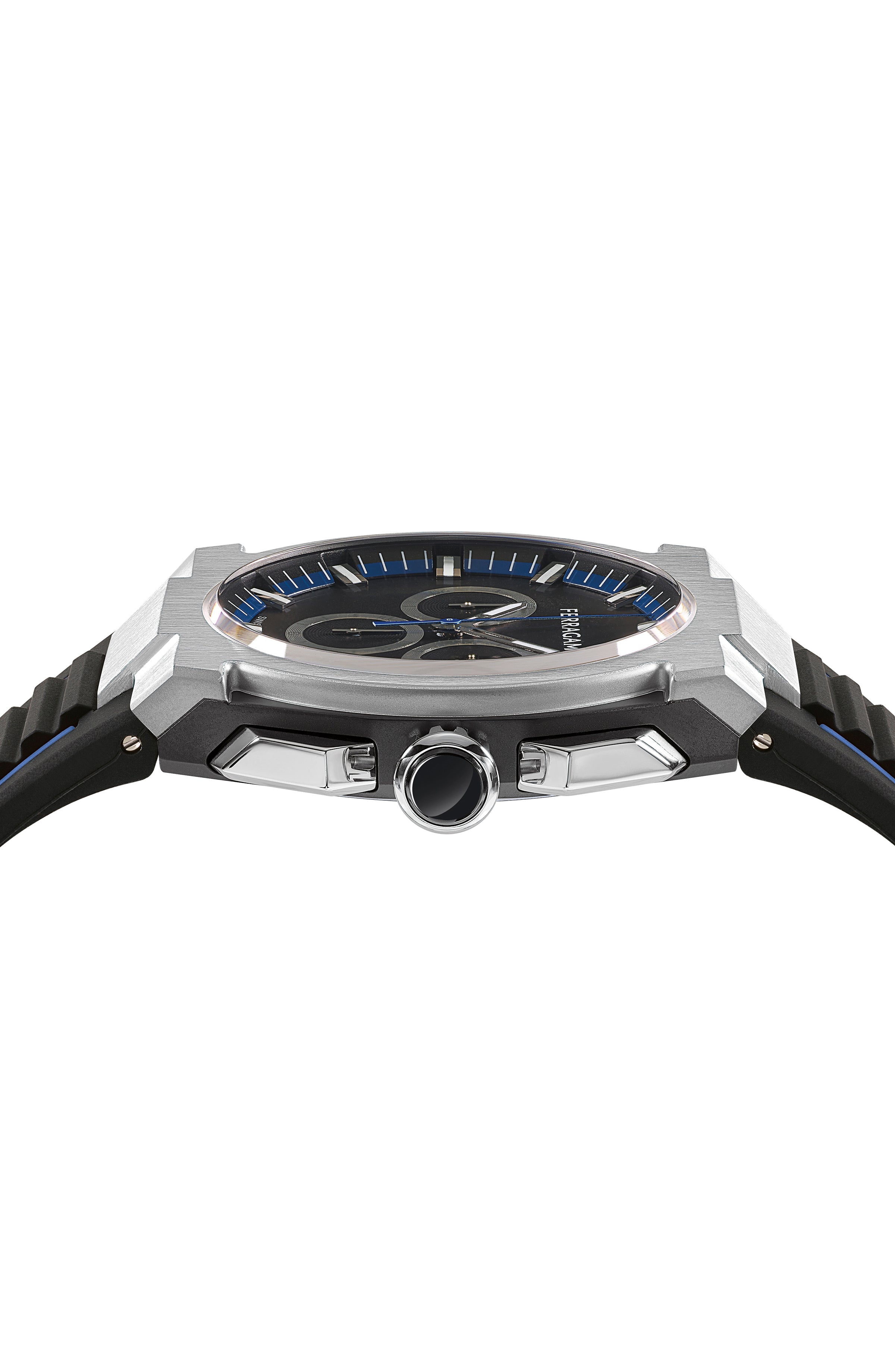 Ferragamo Supreme Chrono Silicone Watch Watches - Tophatter Daily Deals