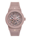 Ferragamo F-80 Skeleton Ecoceramic Automatic Watch TAUPE Watches - Tophatter Daily Deals