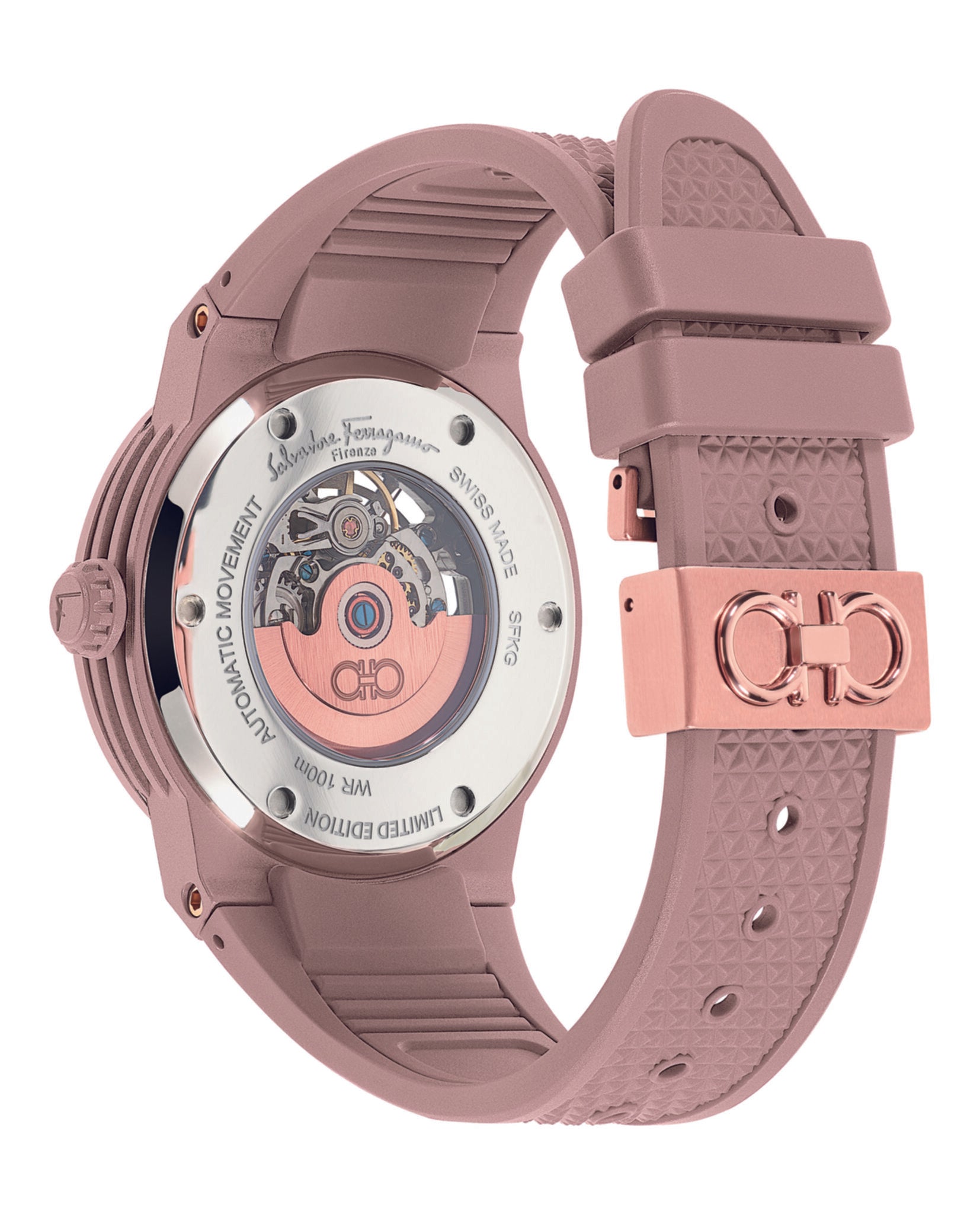 Ferragamo F-80 Skeleton Ecoceramic Automatic Watch Watches - Tophatter Daily Deals