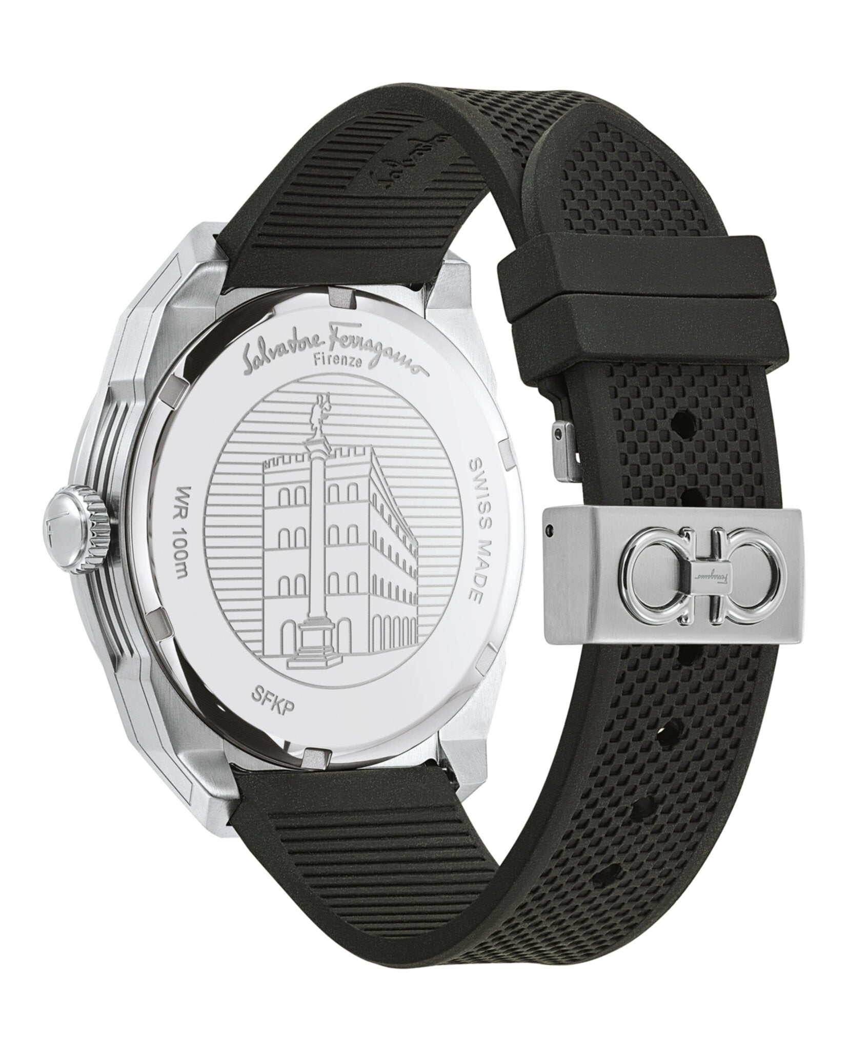 Ferragamo SLX GMT Silicone Watch Watches - Tophatter Daily Deals