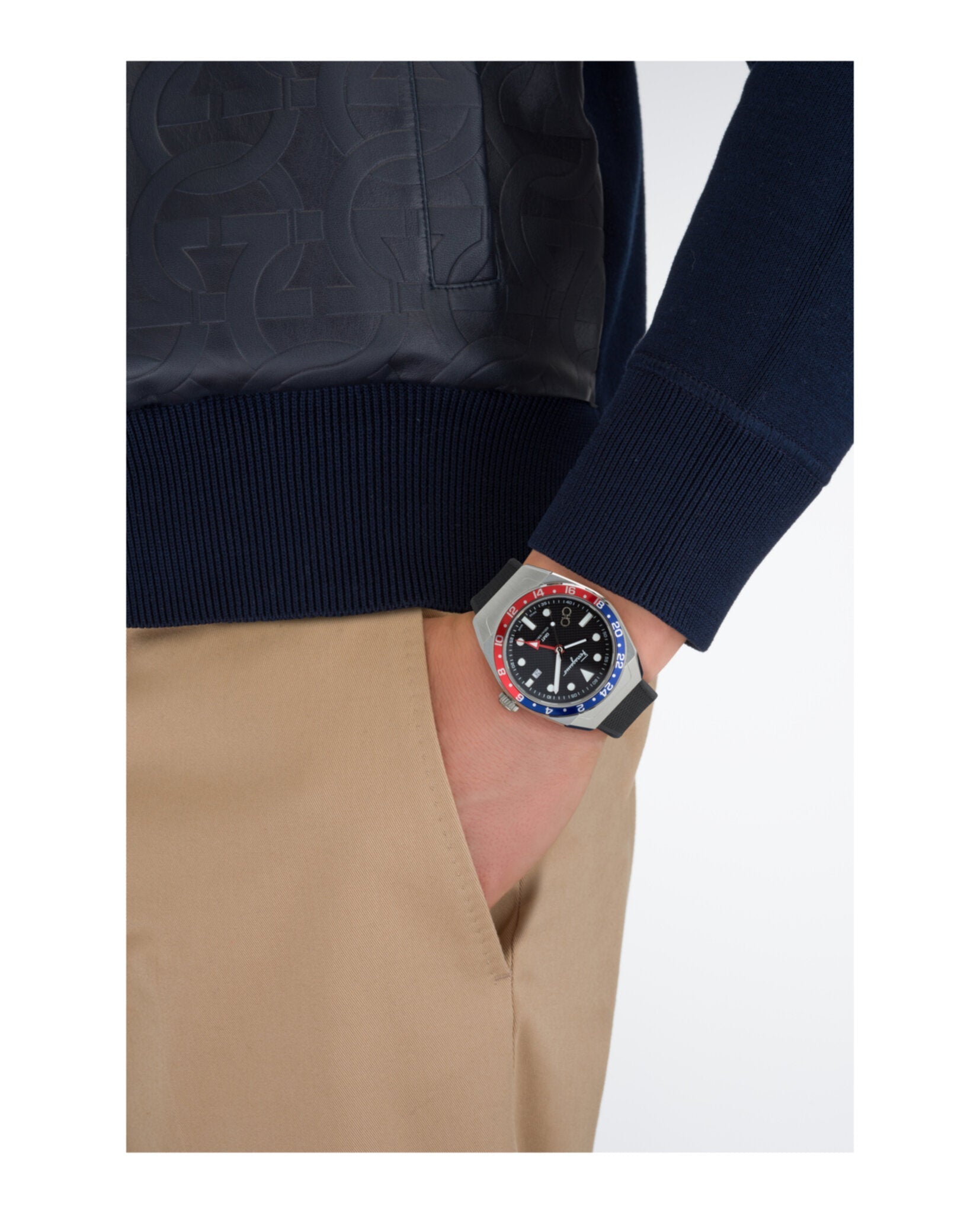 Ferragamo SLX GMT Silicone Watch Watches - Tophatter Daily Deals
