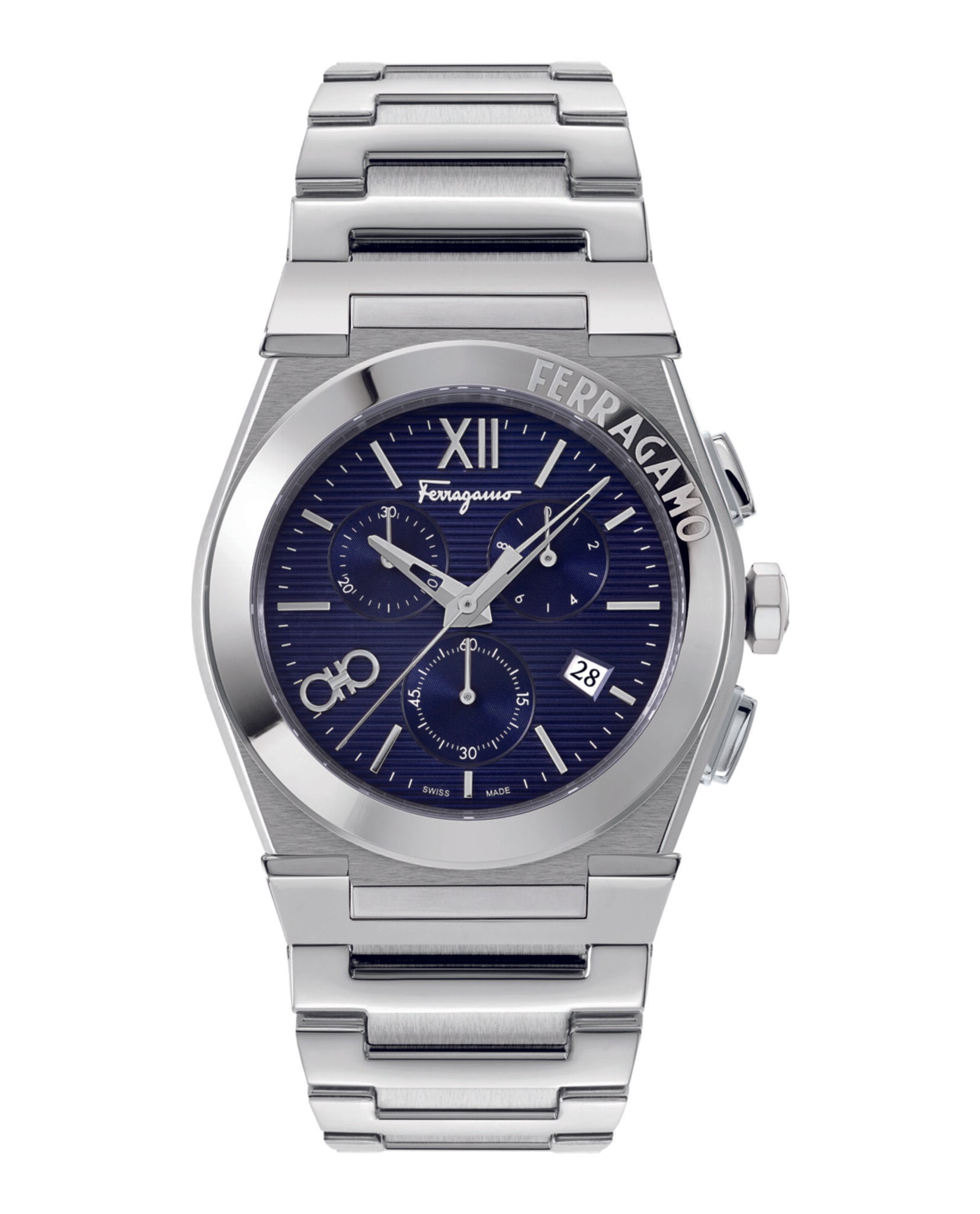 Ferragamo Vega Chrono Bracelet Watch Stainless Steel Watches - Tophatter Daily Deals