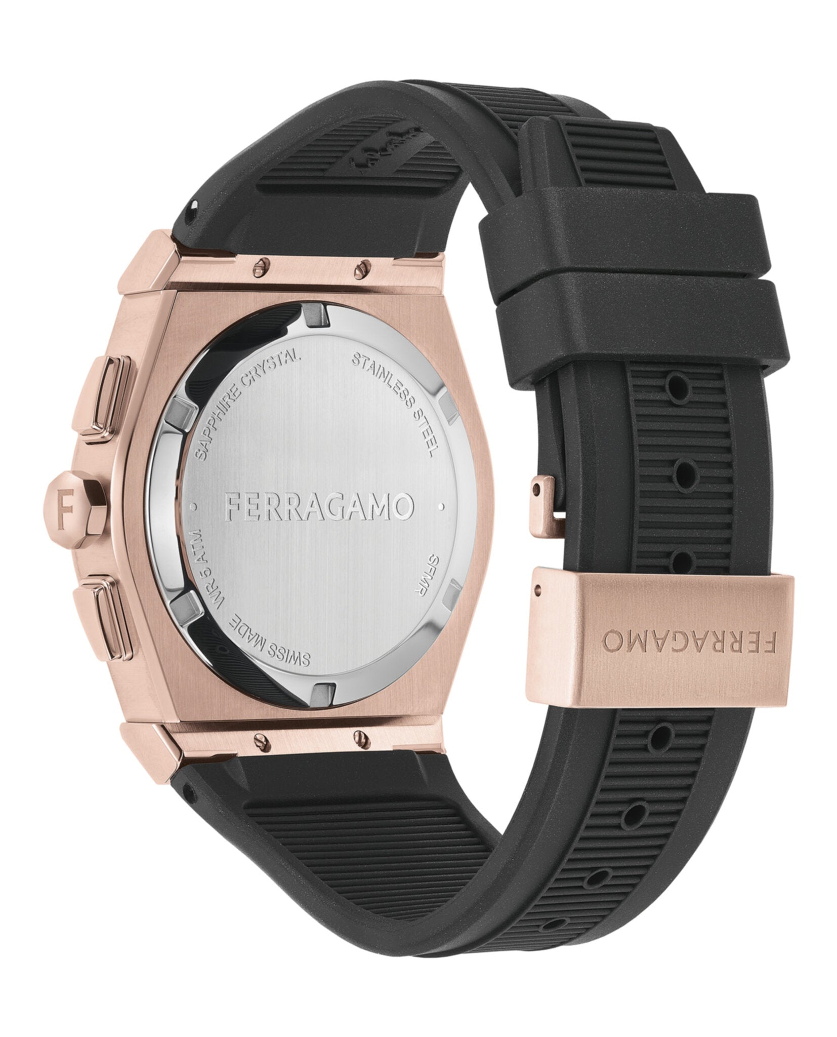 Ferragamo Vega Chrono Silicone Watch Watches - Tophatter Daily Deals