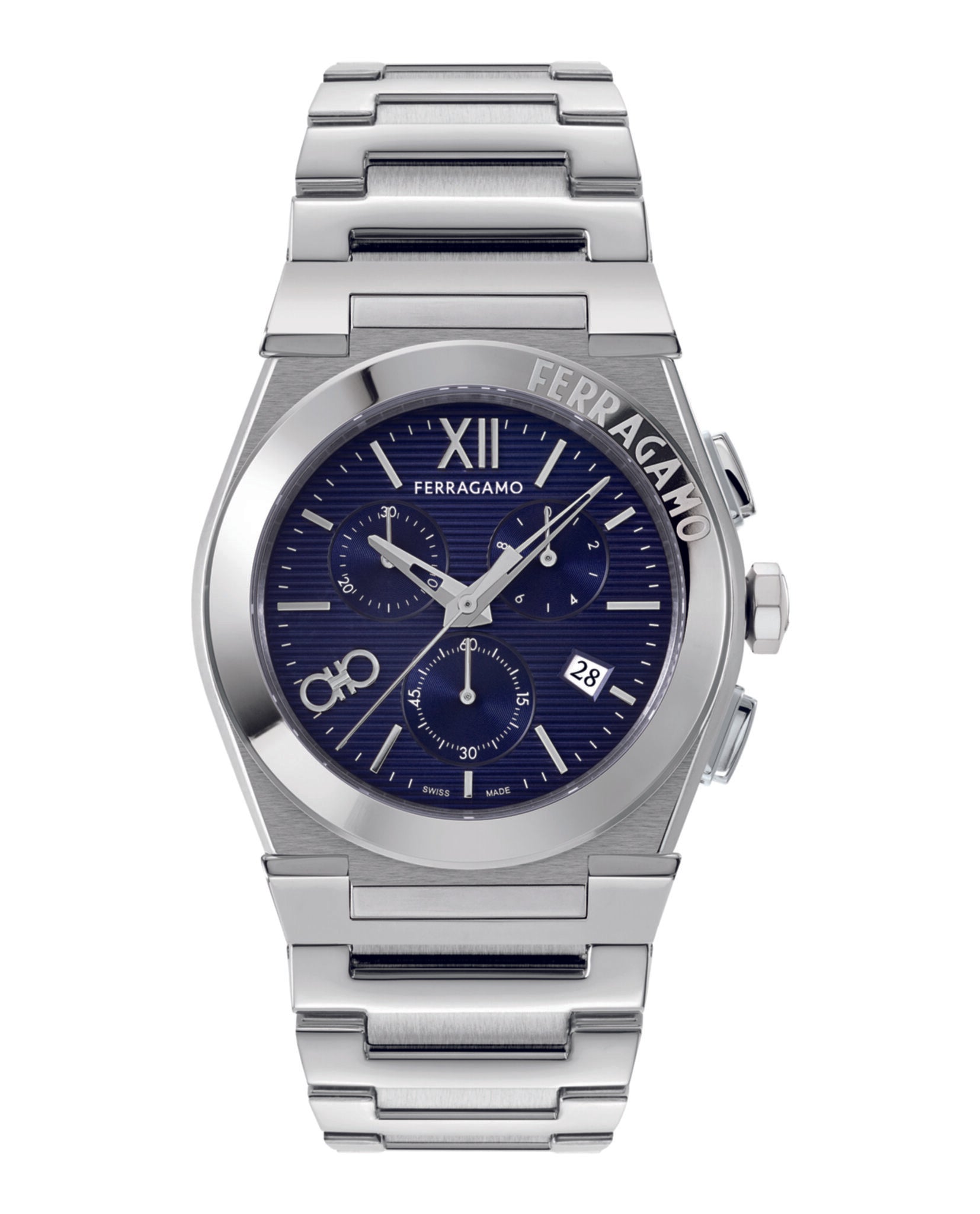 Ferragamo Vega Chrono Bracelet Watch Stainless Steel Watches - Tophatter Daily Deals