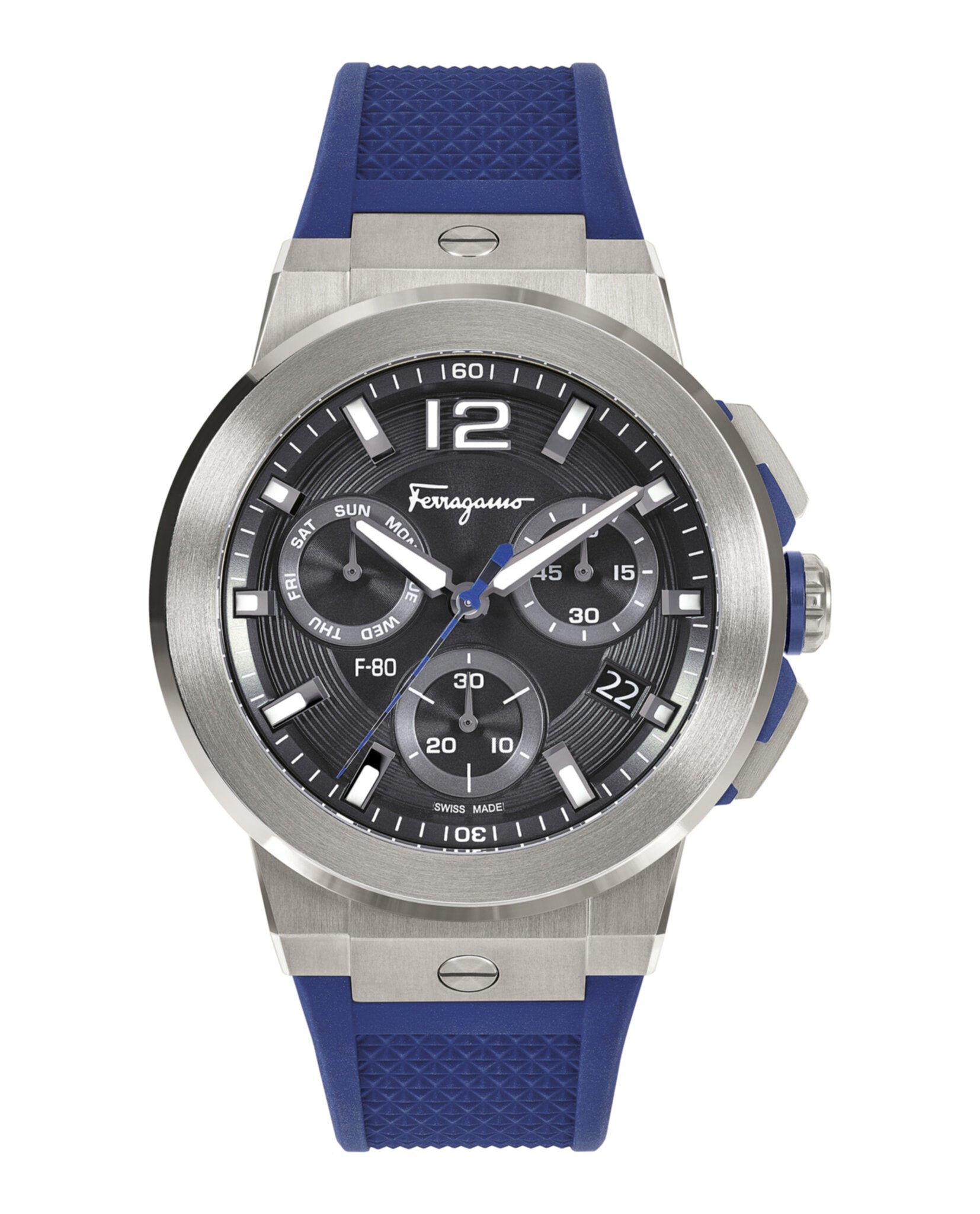 Ferragamo F-80 Titanium Tech Silicone Watch TITANIUM Watches - Tophatter Daily Deals
