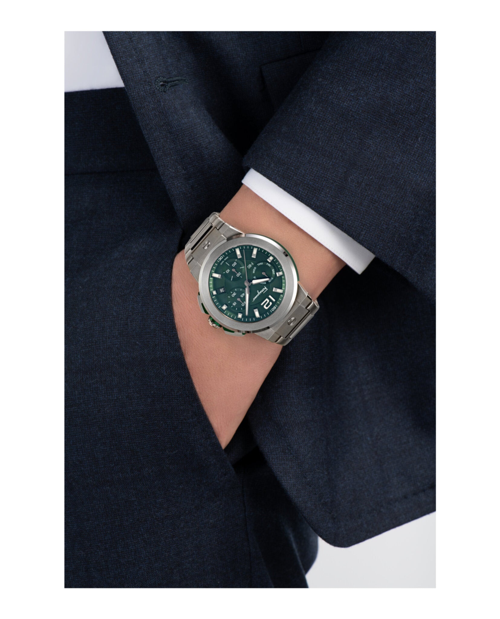 Ferragamo F-80 Titanium Tech Bracelet Watch Watches - Tophatter Daily Deals
