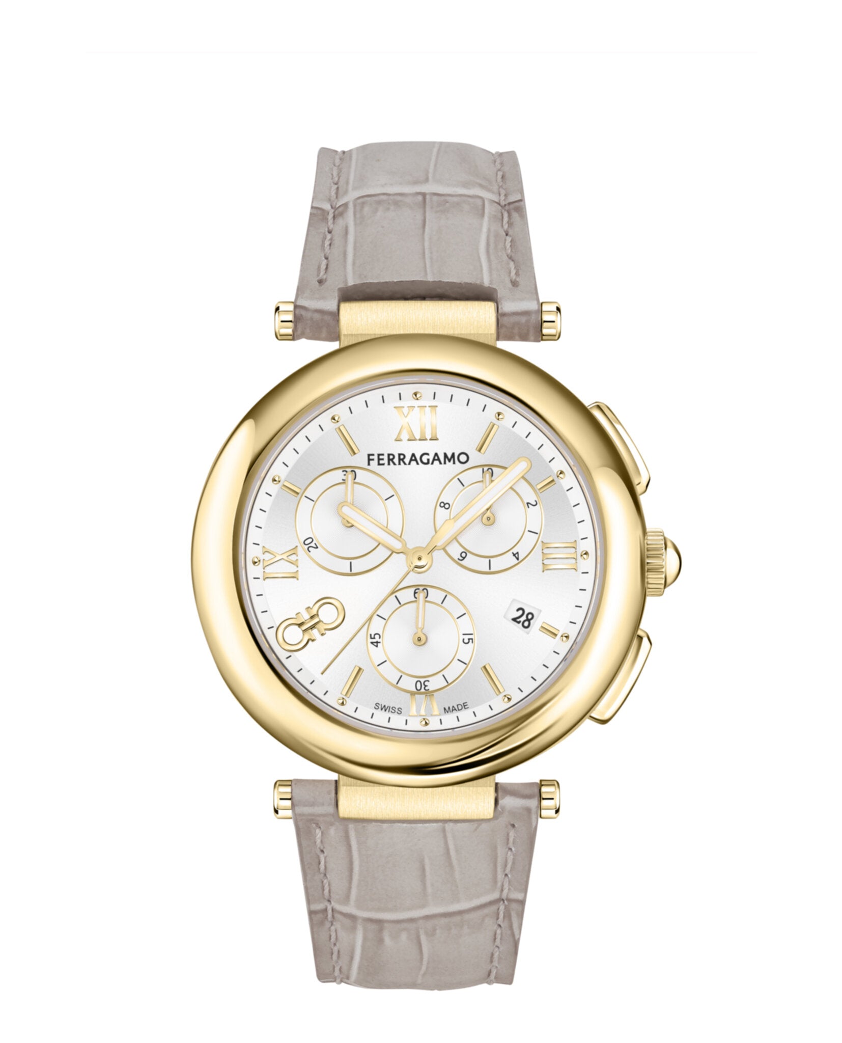 Ferragamo Legacy Chronograph Watch Gold Watches - Tophatter Daily Deals