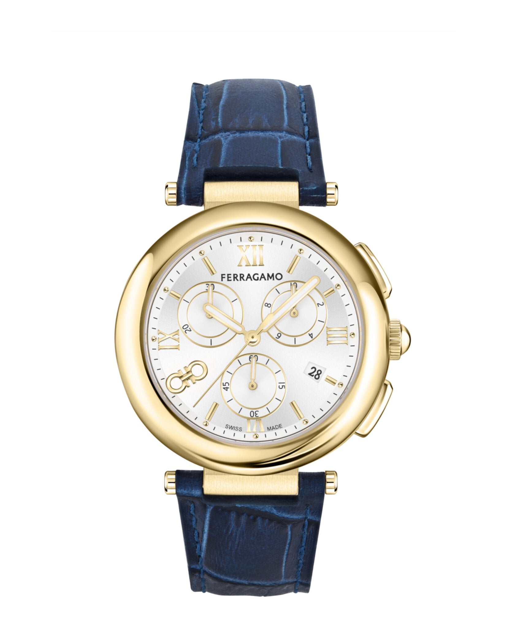 Ferragamo Legacy Chronograph Watch Gold Watches - Tophatter Daily Deals
