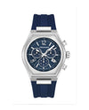 Ferragamo Tonneu Chrono Silicone Watch Stainless Steel Watches - Tophatter Daily Deals