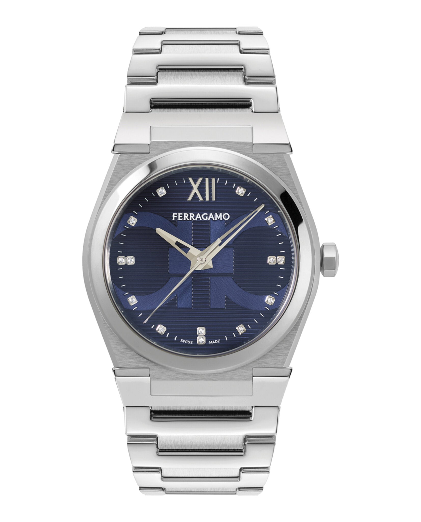 Ferragamo Vega Holiday Capsule Diamond Watch Stainless Steel Watches - Tophatter Daily Deals