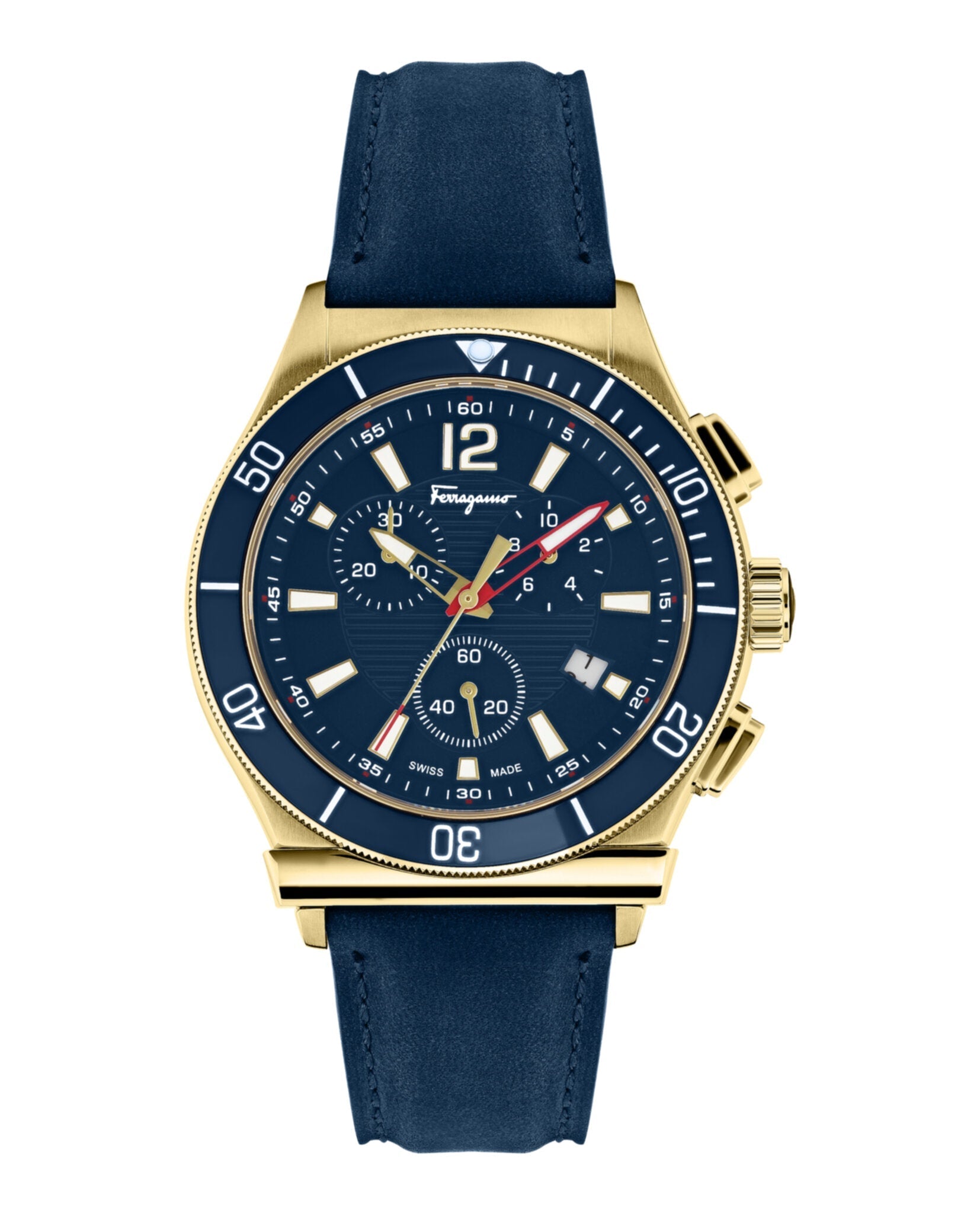 Ferragamo 1898 Sport Strap Watch Gold Watches - Tophatter Daily Deals