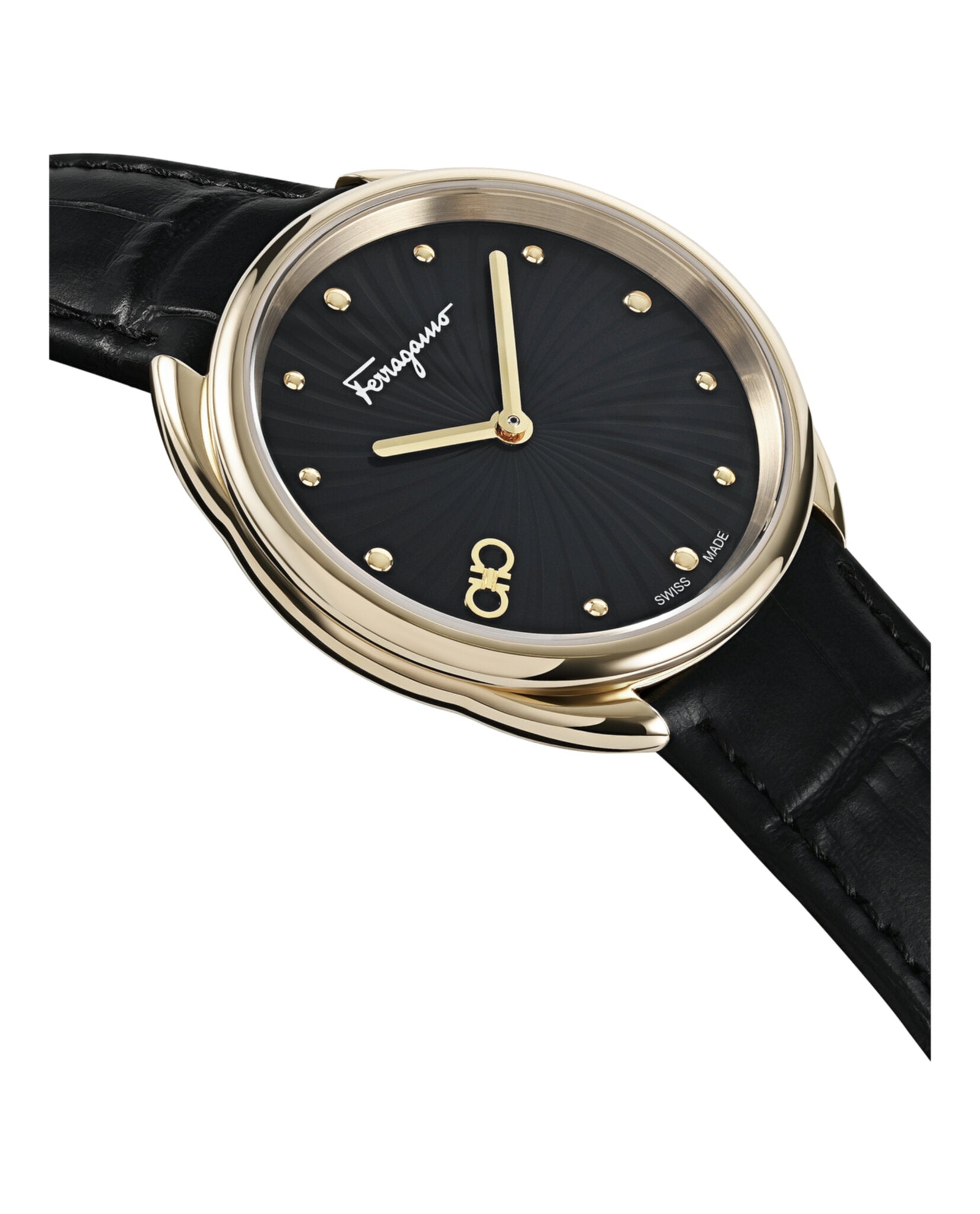 Ferragamo Cuir Leather Watch Watches - Tophatter Daily Deals