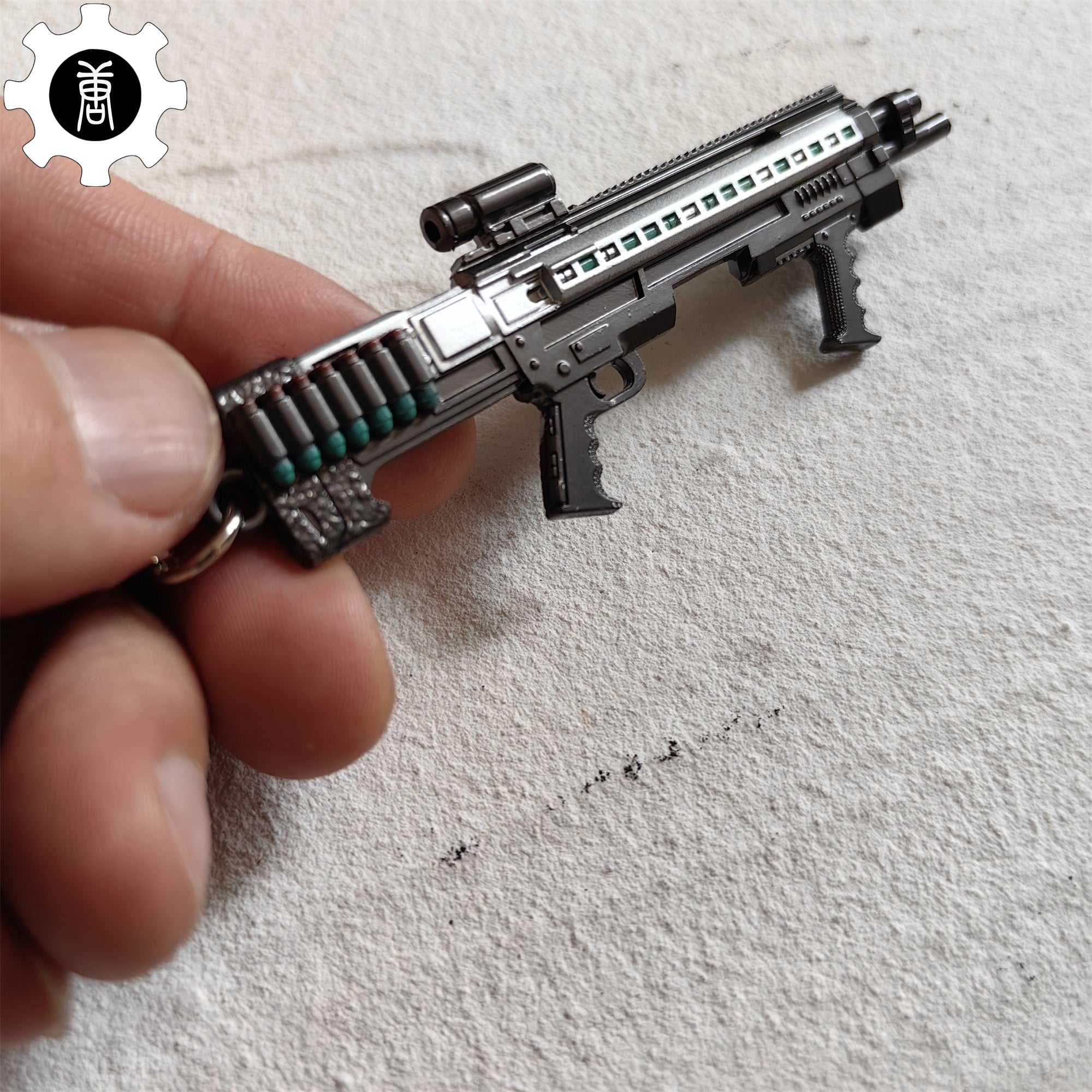 Game Gun SG-8S Shotgun Model Metal Keychain - Tophatter Daily Deals