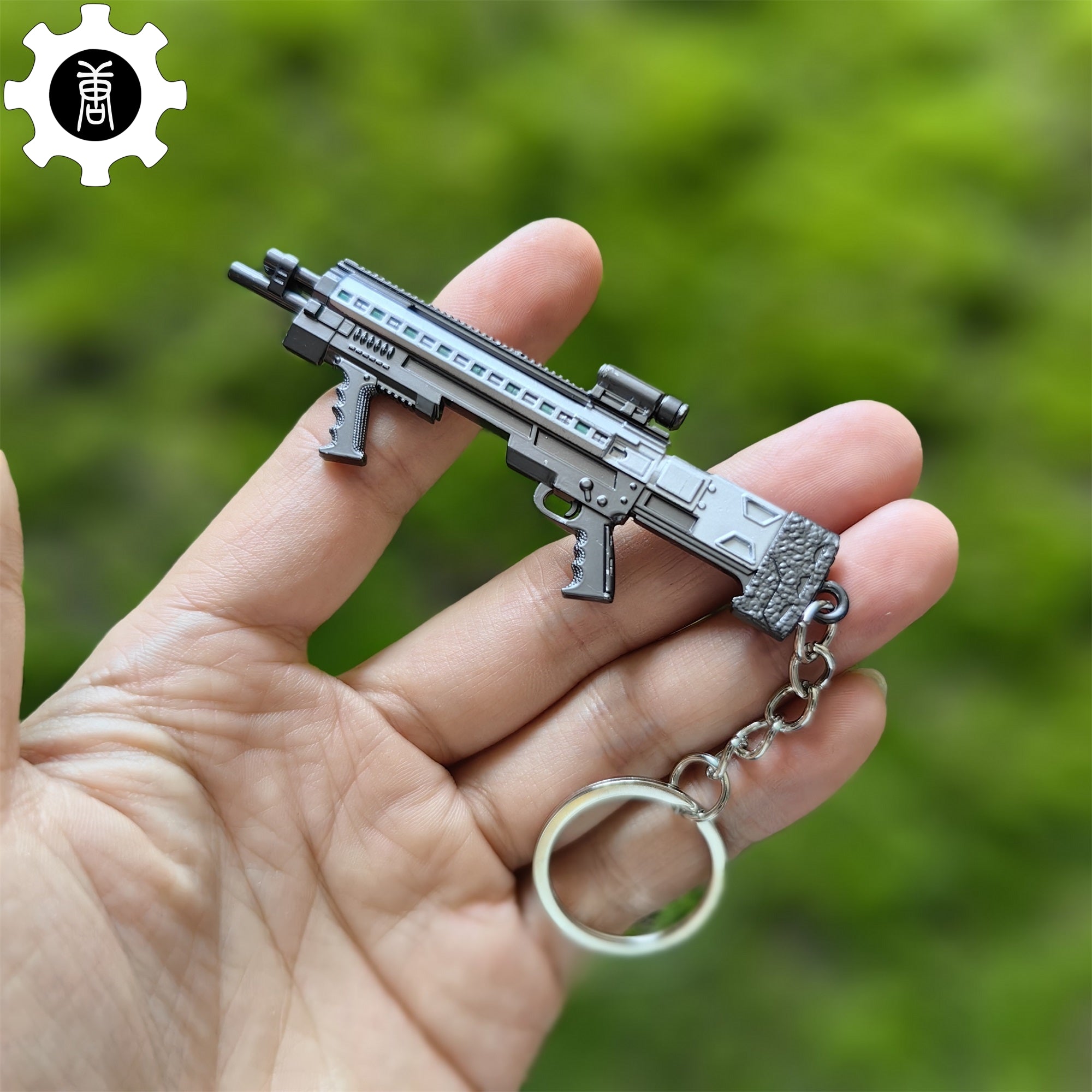 Game Gun SG-8S Shotgun Model Metal Keychain Keychain - Tophatter Daily Deals