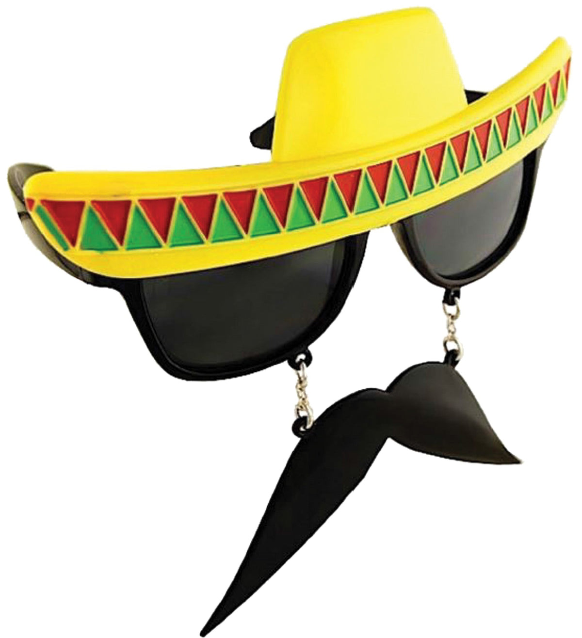 Sunstache Mexican Dark Costume Glasses & Eyewear - Tophatter Daily Deals