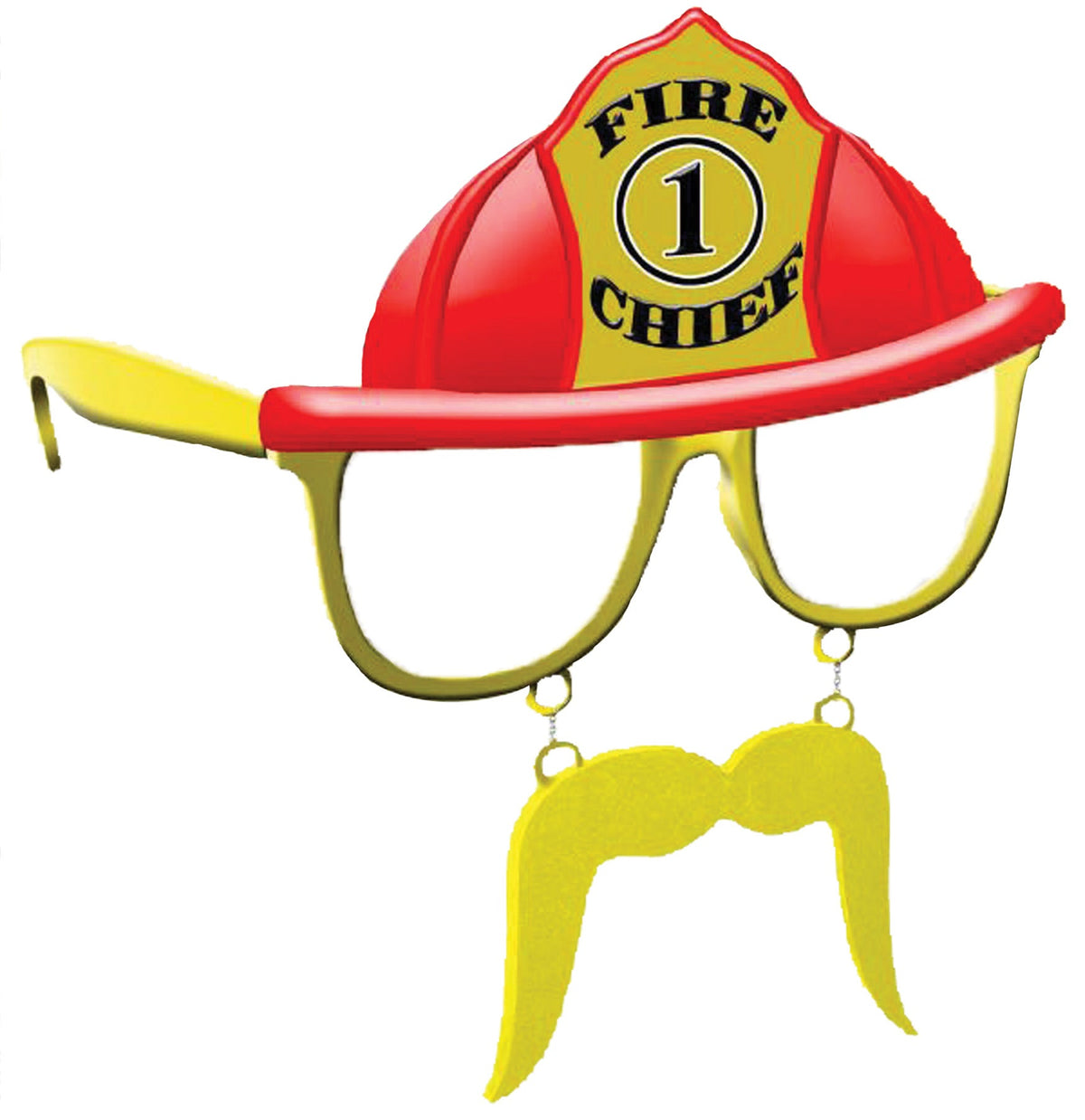 Sunstache Fire Chief Cl Costume Glasses & Eyewear - Tophatter Daily Deals