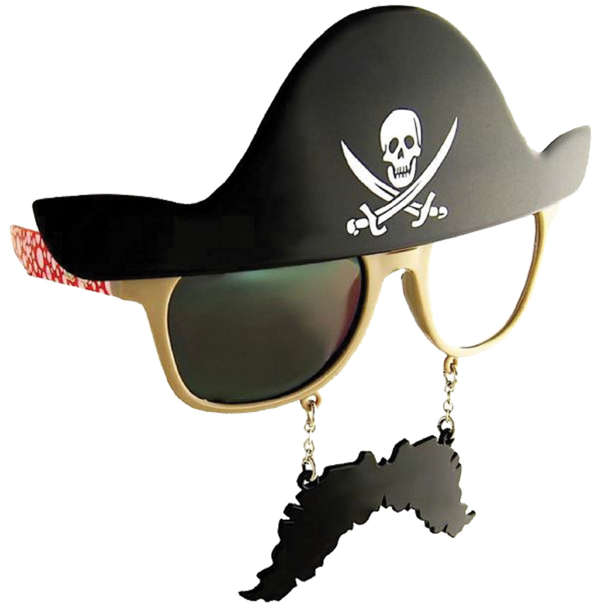 Sunstache Pirate Dark Costume Glasses & Eyewear - Tophatter Daily Deals