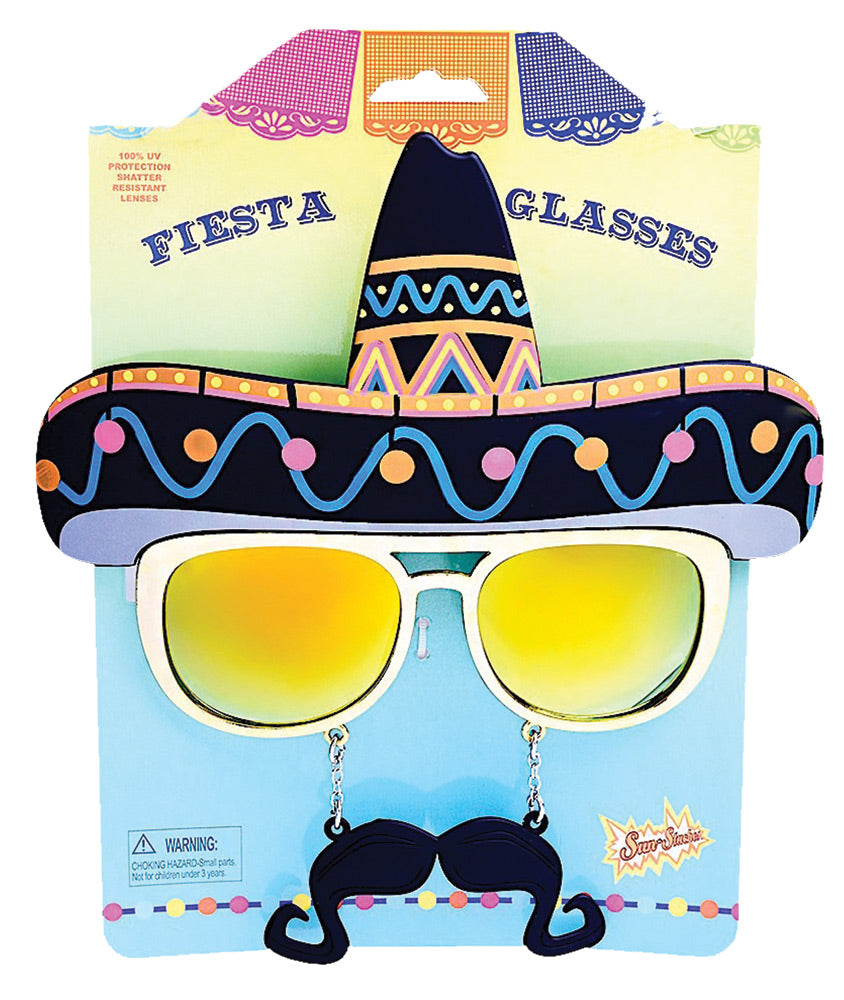 Sunstache Fiesta Costume Glasses & Eyewear - Tophatter Daily Deals