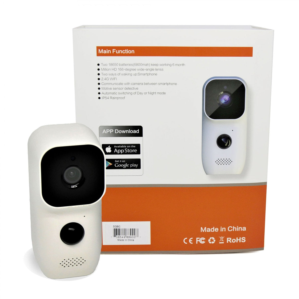 SG Indoor/Outdoor Battery or Solar Power Camera - Tophatter Daily Deals