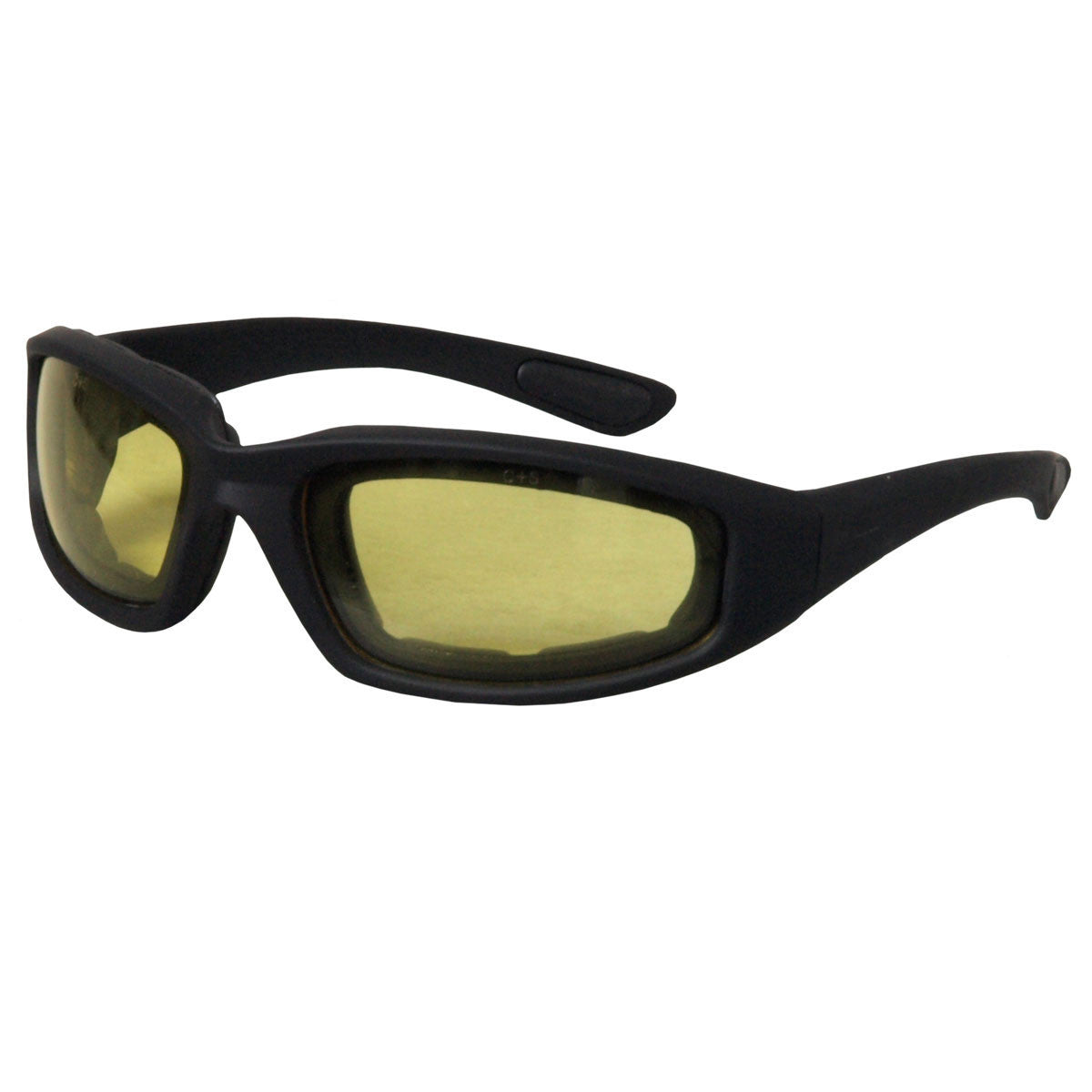 Hot Leathers Legendary Sunglasses with Padding and Yellow Lenses Sunglasses/Goggles - Tophatter Daily Deals