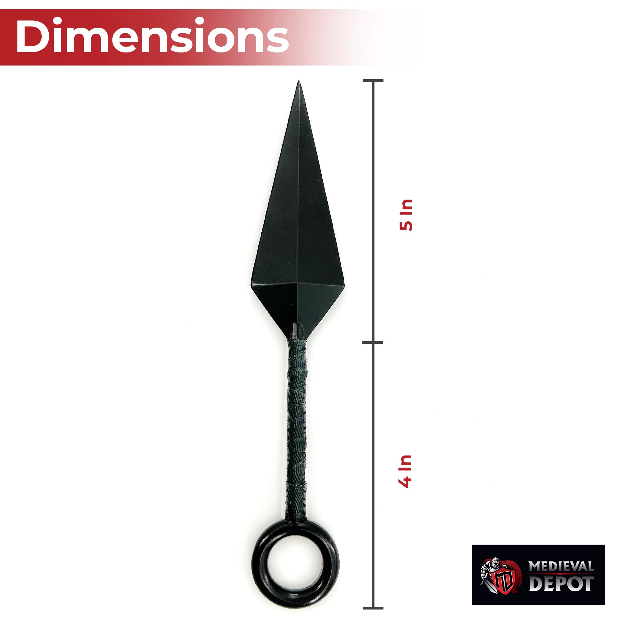 Shadowstrike Solid Steel Kunai Knife Throwing Knife - Tophatter Daily Deals