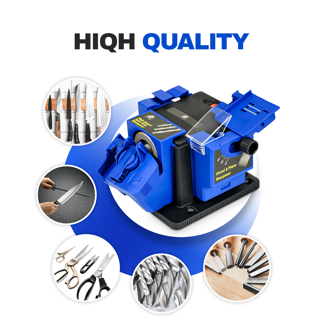 Best Electric Knife Sharpener UK - Professional Sharpening Machine Electric Knife Sharpener Screw Chef Tool Scissor Apparel & Accessories - Tophatter Daily Deals