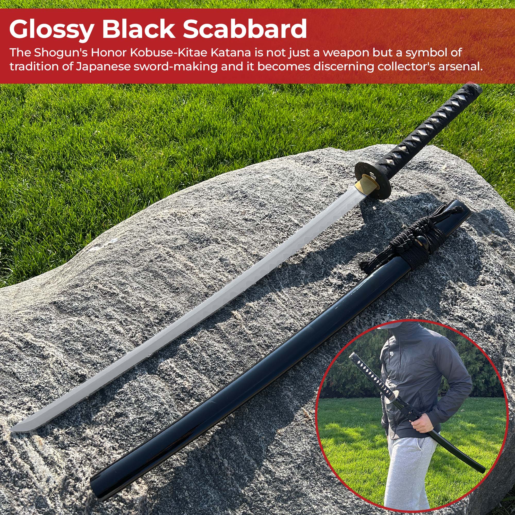 Shogun Honor Kobuse-Kitae Katana Swords - Tophatter Daily Deals