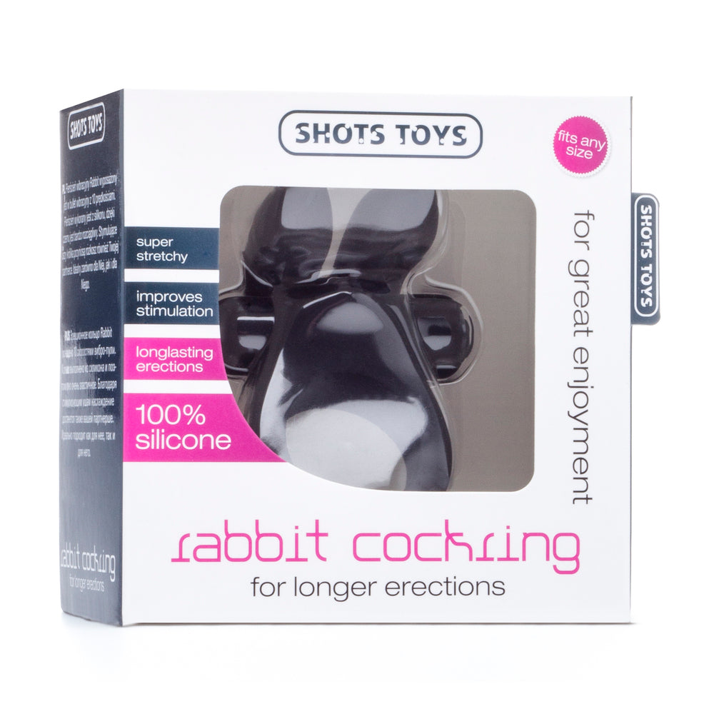 Shots Rabbit Vibrating Cock Ring – Silicone Stretchable Cock Ring with Vibrating Bullet > Sex Toys > Couples Toys - Tophatter Daily Deals