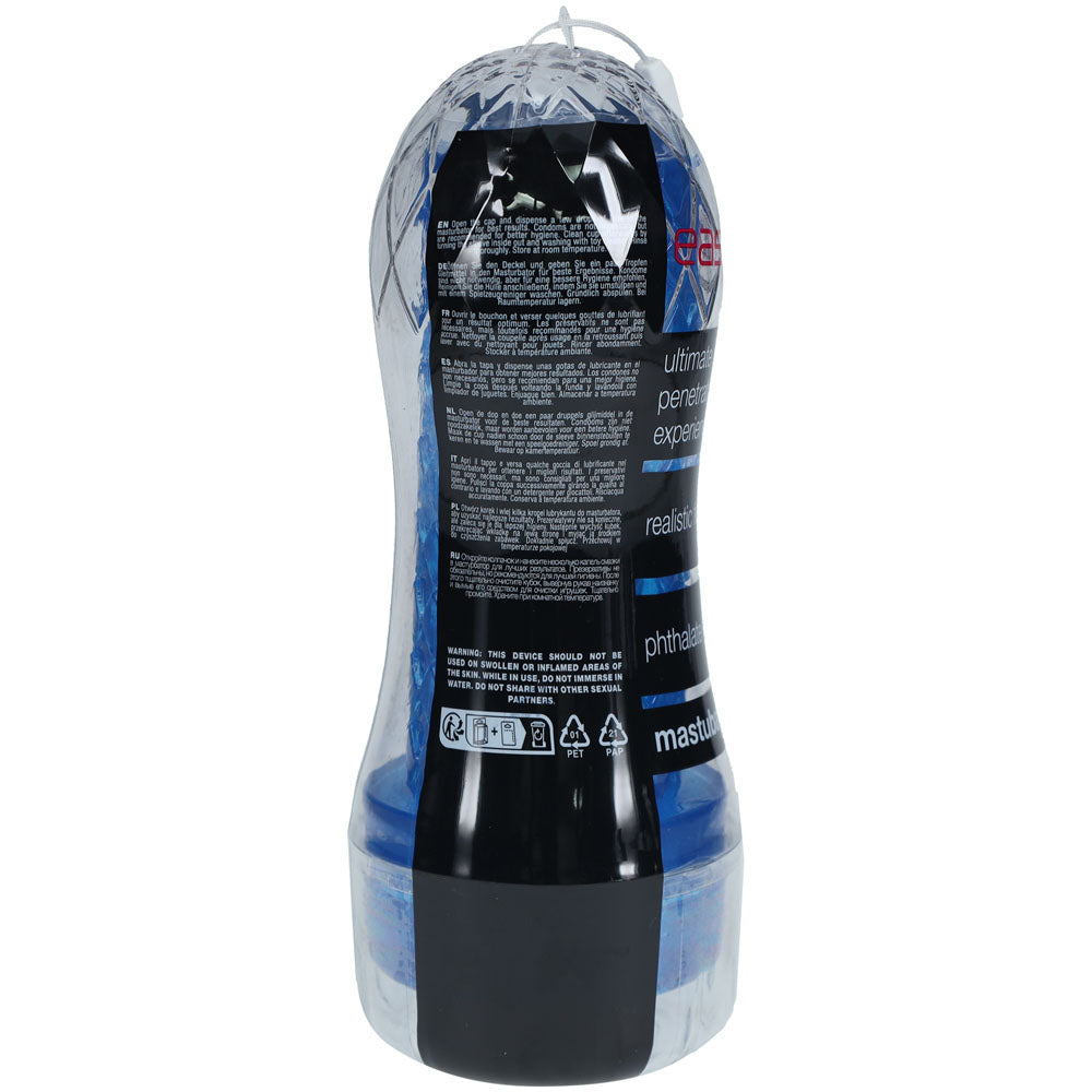 SHOTS Easy Rider - Blue Compact Masturbator > Sex Toys For Men > Masturbators > Manual - Tophatter Daily Deals