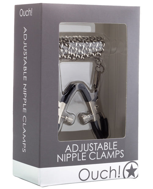 Ouch Chained Adjustable Nipple Clamps Nipple Clamps - Tophatter Daily Deals