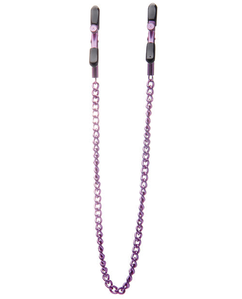 Ouch Chained Adjustable Nipple Clamps Purple Nipple Clamps - Tophatter Daily Deals