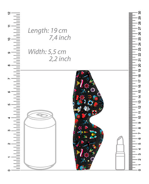 Ouch Old School Tattoo Style Printed Leather Eye Mask Blindfolds - Tophatter Daily Deals