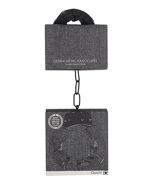 Ouch Denim Metal Handcuffs Cuffs - Tophatter Daily Deals