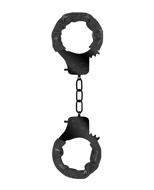 Ouch Denim Metal Handcuffs Black Cuffs - Tophatter Daily Deals