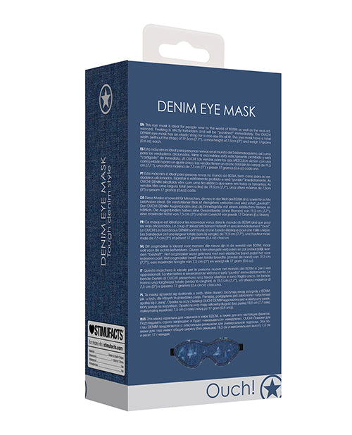 Ouch Denim Eye Mask Blindfolds - Tophatter Daily Deals