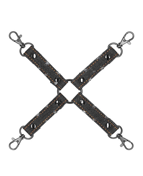 Ouch Denim Hog Tie Black Restraints - Tophatter Daily Deals