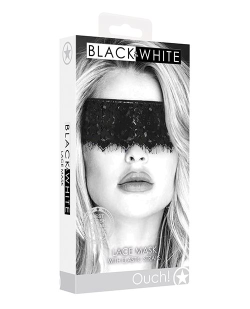 Ouch Black & White Lace Mask Masks - Tophatter Daily Deals